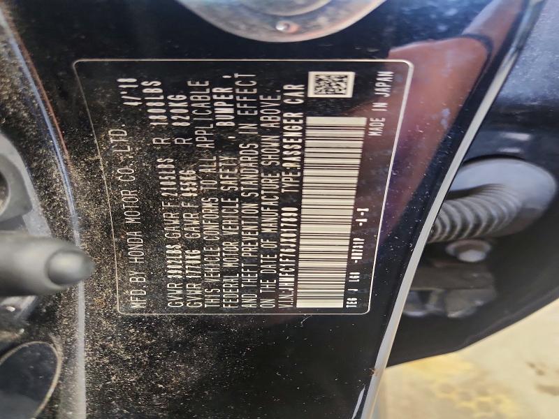 2018 Honda Civic მანქანა იყიდება აუქციონზე, vin: JHMFC1F76JX017890, აუქციონის ნომერი: 60162766
