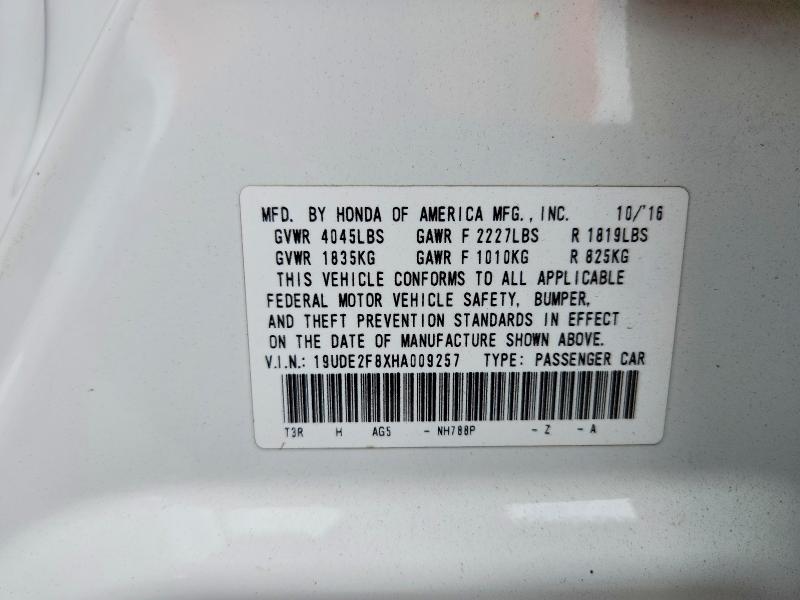 Продажа на аукционе авто 2017 Acura Ilx, vin: 19UDE2F8XHA009257, номер лота: 60323646
