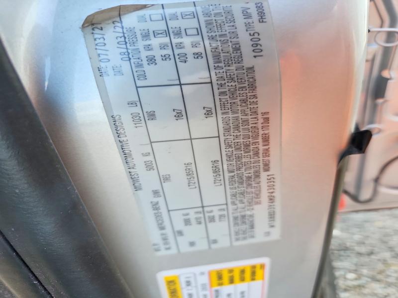 2021 Mercedes-benz Sprinter მანქანა იყიდება აუქციონზე, vin: W1X8ED3Y4MP430351, აუქციონის ნომერი: 61281116