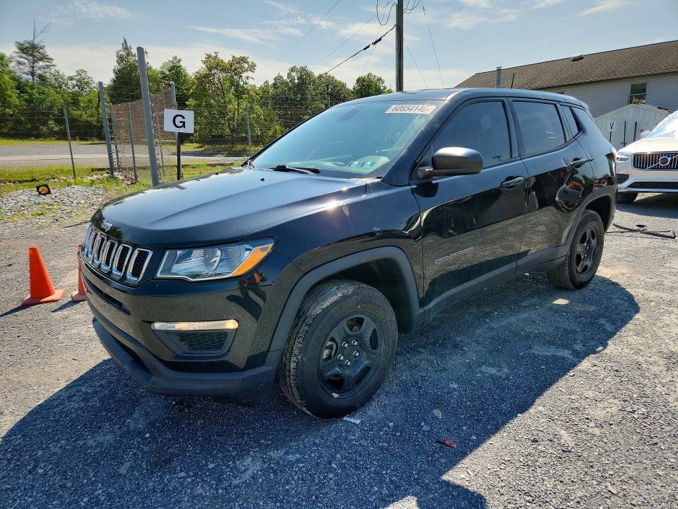 60854146 :رقم المزاد ، 3C4NJDABXLT112600 vin ، 2020 Jeep Compass مزاد بيع