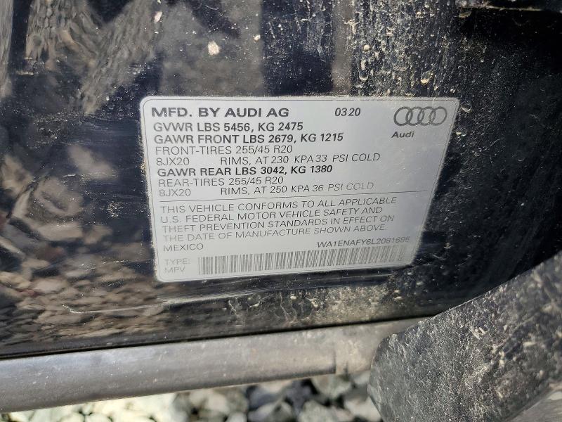 Продаж на аукціоні авто 2020 Audi Q5, vin: WA1ENAFY6L2081695, номер лоту: 61784226