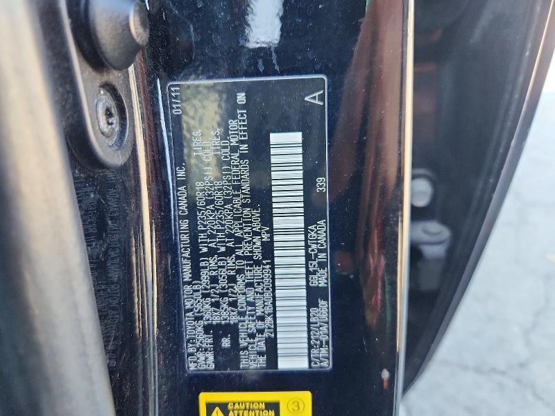 Aukcja sprzedaży 2011 Lexus Rx, vin: 2T2BK1BA0BC099941, numer aukcji: 63152496