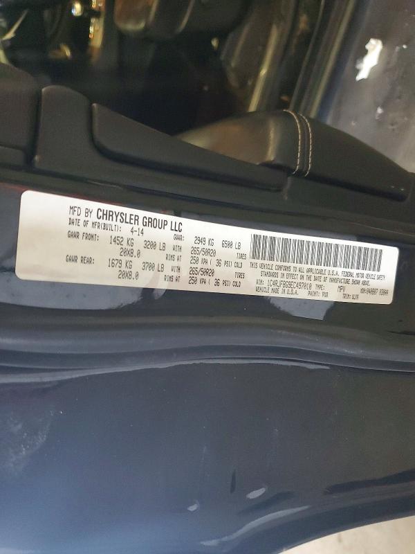 Aukcja sprzedaży 2014 Jeep Grand Cherokee, vin: 1C4RJFBG9EC497010, numer aukcji: 60757746