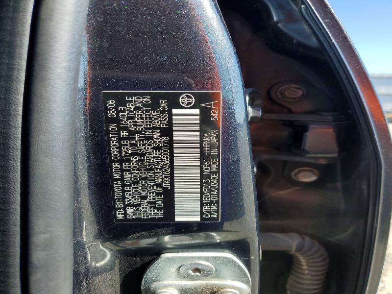 2006 Scion Xa მანქანა იყიდება აუქციონზე, vin: JTKKT624365001778, აუქციონის ნომერი: 60093976