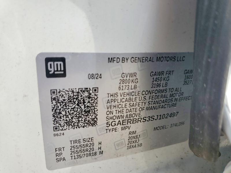 Продаж на аукціоні авто 2025 Buick Enclave, vin: 5GAERBRS3SJ102497, номер лоту: 62132576