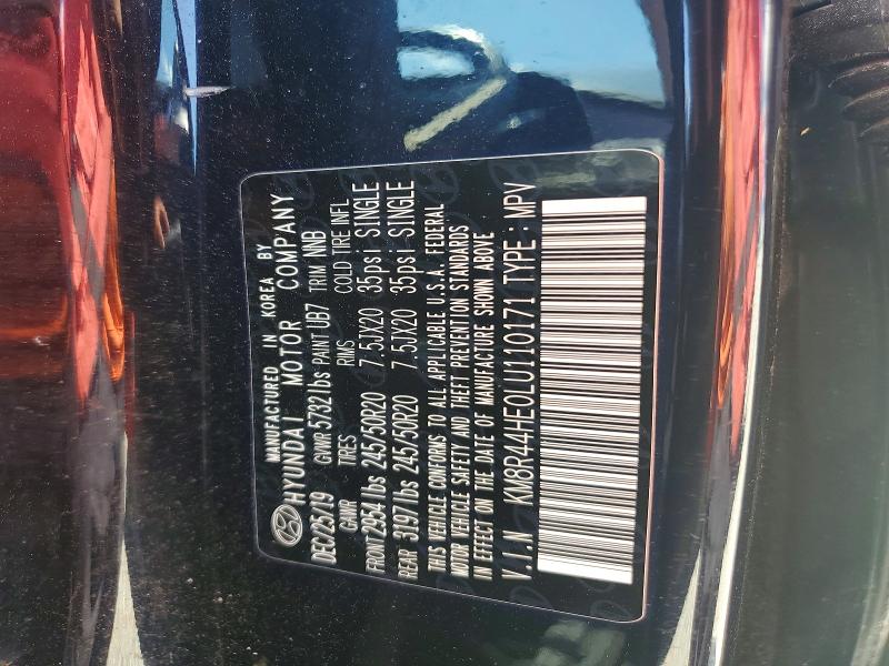 2020 Hyundai Palisade მანქანა იყიდება აუქციონზე, vin: KM8R44HE0LU110171, აუქციონის ნომერი: 60449826