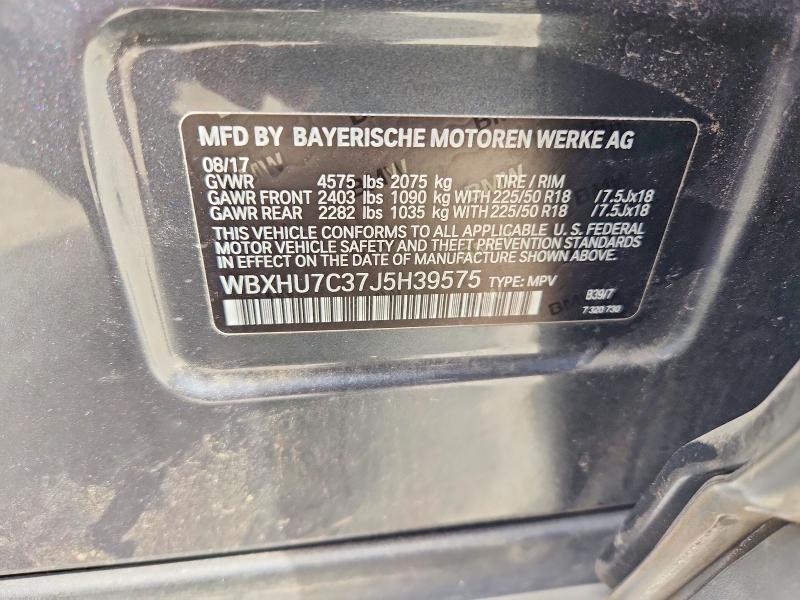 Продаж на аукціоні авто 2018 Bmw X1, vin: WBXHU7C37J5H39575, номер лоту: 60662266