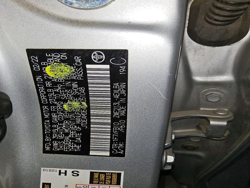 Продажа на аукционе авто 2022 Toyota Corolla, vin: JTDEAMDE4NJ051048, номер лота: 85984985