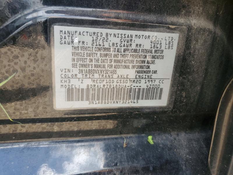 Aukcja sprzedaży 2022 Nissan Sentra, vin: 3N1AB8DVXNY321465, numer aukcji: 62353216