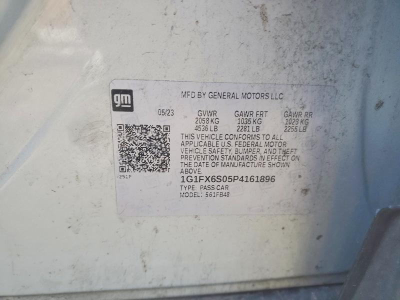 Продаж на аукціоні авто 2023 Chevrolet Bolt Ev, vin: 1G1FX6S05P4161896, номер лоту: 61332166