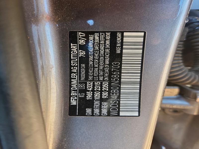 Продажа на аукционе авто 2018 Mercedes-benz Cla, vin: WDDSJ4EB0JN586703, номер лота: 61976946