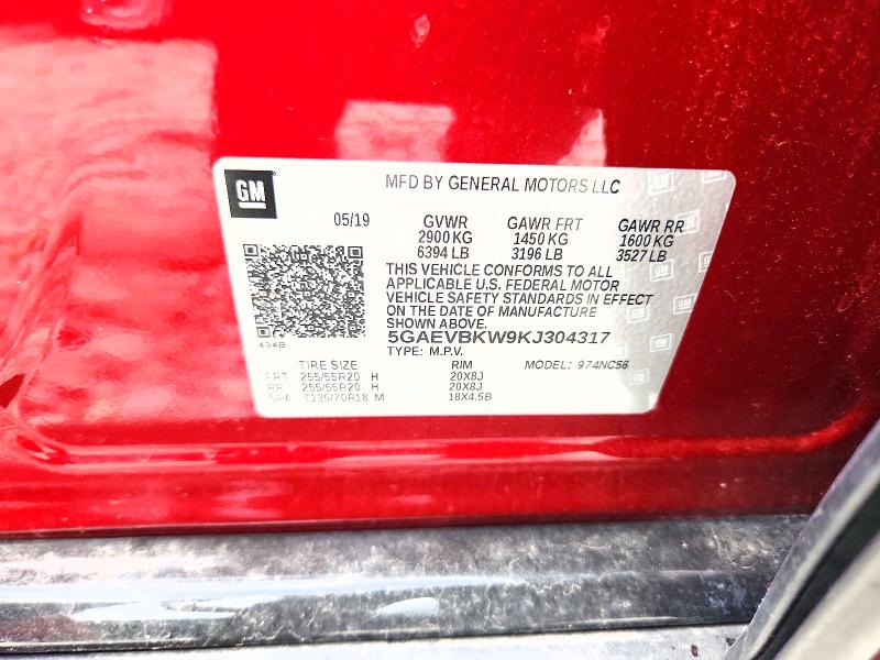 Продажа на аукционе авто 2019 Buick Enclave, vin: 5GAEVBKW9KJ304317, номер лота: 61407496