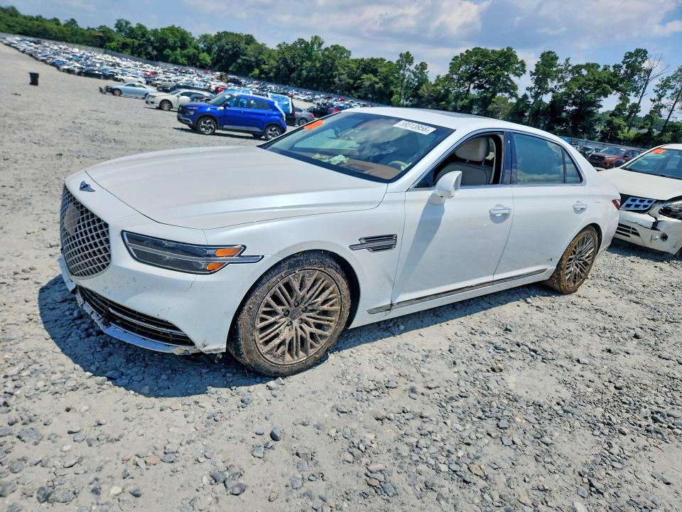 59313956 :رقم المزاد ، KMTF54PH2MU091013 vin ، 2021 Genesis G90 مزاد بيع