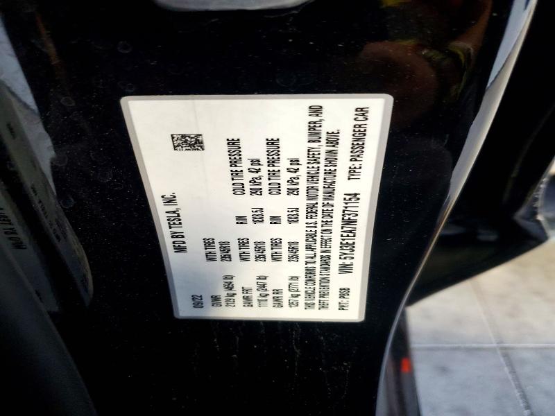 Продаж на аукціоні авто 2022 Tesla Model 3, vin: 5YJ3E1EA7NF371154, номер лоту: 61482996