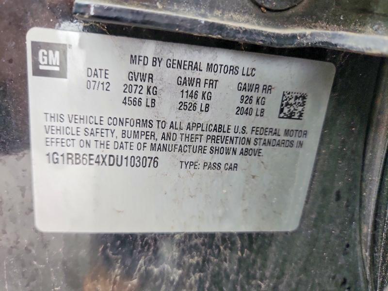 62041866 :رقم المزاد ، 1G1RB6E4XDU103076 vin ، 2013 Chevrolet Volt مزاد بيع