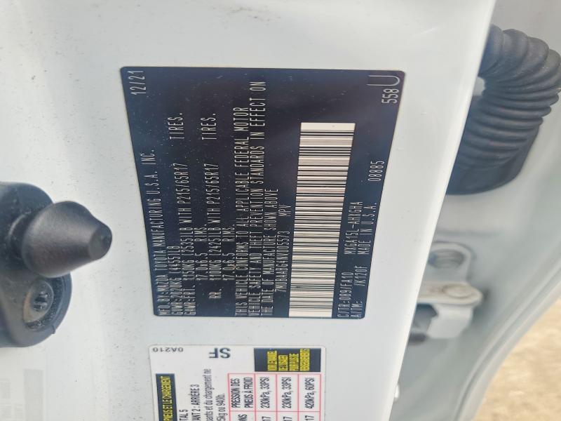 62702056 :رقم المزاد ، 7MUBAABG4NV005573 vin ، 2022 Toyota Corolla Cross مزاد بيع