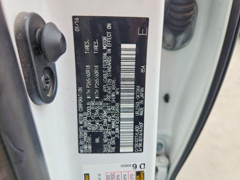 61212376 :رقم المزاد ، JTJBM7FX2G5134948 vin ، 2016 Lexus Gx مزاد بيع