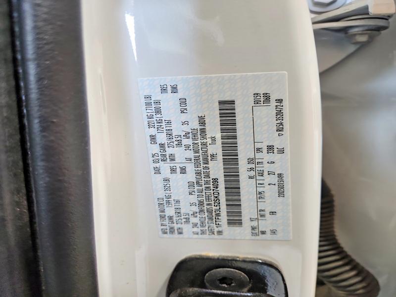 Продажа на аукционе авто 2025 Ford F150, vin: 1FTFW3L52SKD74098, номер лота: 63230006