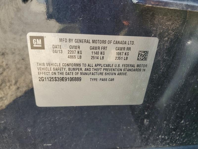 2014 Chevrolet Impala მანქანა იყიდება აუქციონზე, vin: 2G1125S39E9106889, აუქციონის ნომერი: 61936356