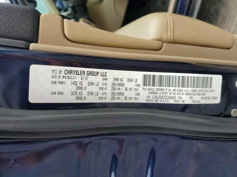 Aukcja sprzedaży 2014 Jeep Grand Cherokee, vin: 1C4RJFBG7EC226463, numer aukcji: 60596846