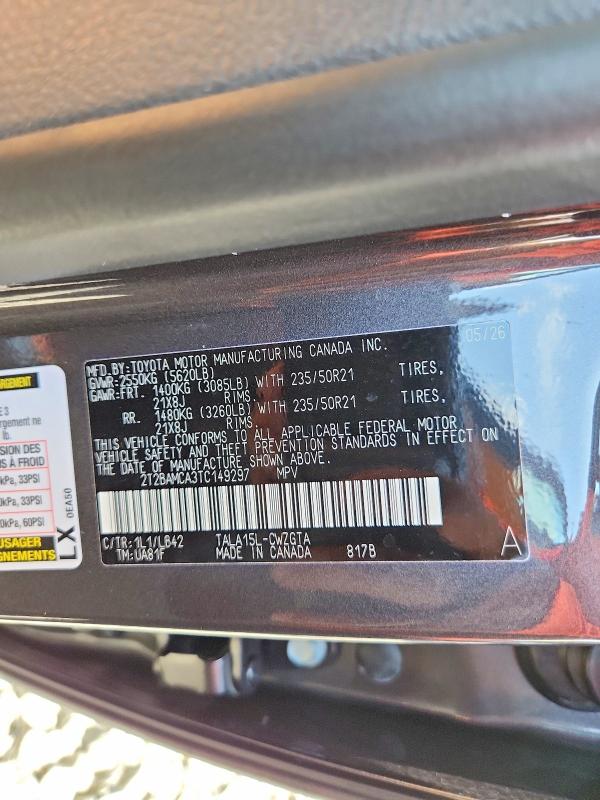 Aukcja sprzedaży 2026 Lexus Rx 350, vin: 2T2BAMCA3TC149297, numer aukcji: 62692986