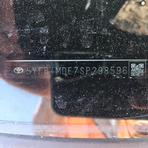 61765876 :رقم المزاد ، 5YFB4MDE7SP298596 vin ، 2025 Toyota Corolla مزاد بيع