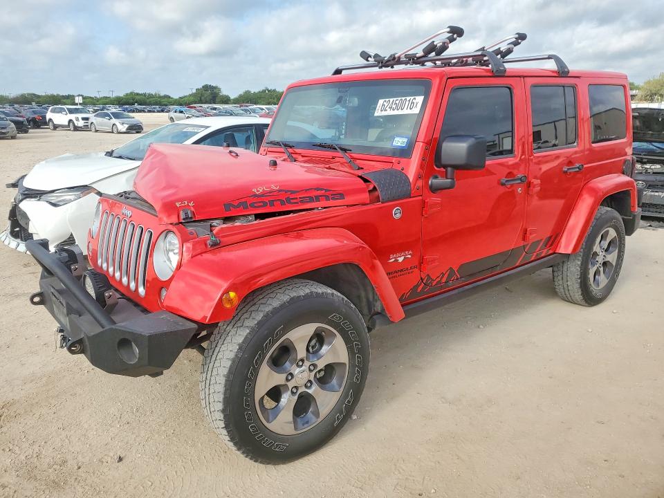 62450016 :رقم المزاد ، 1C4BJWEG7GL107375 vin ، 2016 Jeep Wrangler Unlimited مزاد بيع