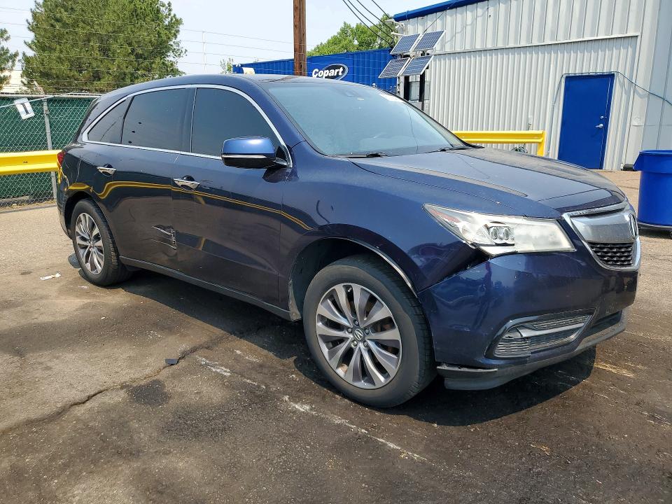 60115476 :رقم المزاد ، 5FRYD4H40EB018026 vin ، 2014 Acura Mdx مزاد بيع