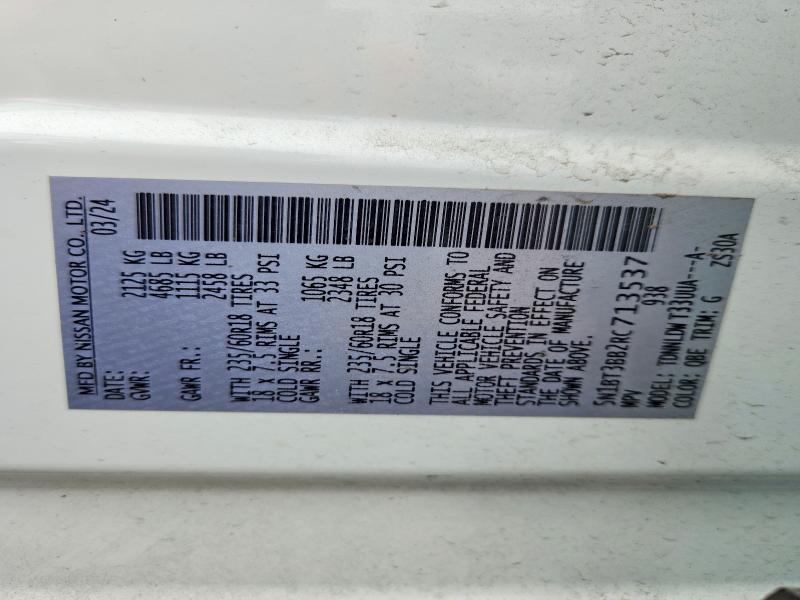 Продажа на аукционе авто 2024 Nissan Rogue, vin: 5N1BT3BB2RC713537, номер лота: 61723256