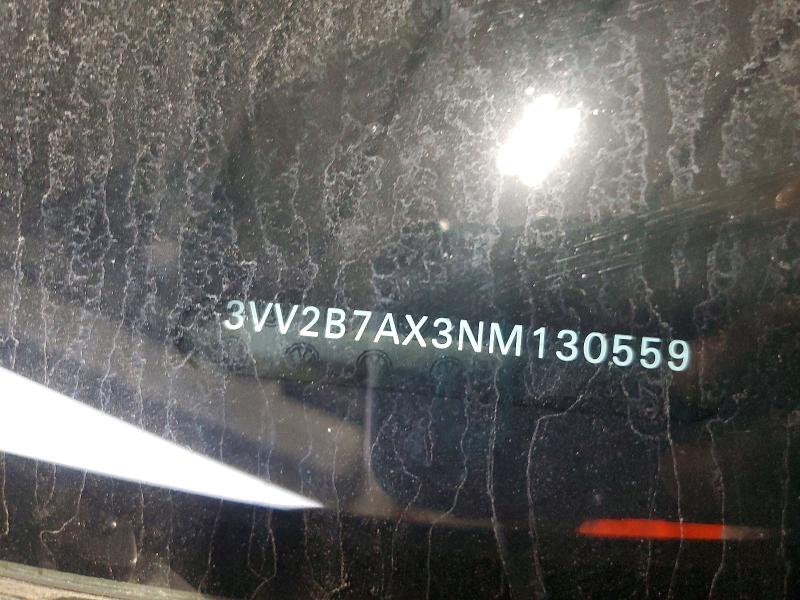 2022 Volkswagen Tiguan მანქანა იყიდება აუქციონზე, vin: 3VV2B7AX3NM130559, აუქციონის ნომერი: 62754246