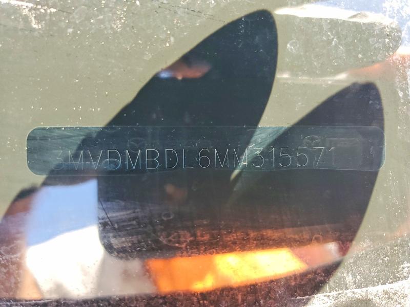 2021 Mazda Cx-30 მანქანა იყიდება აუქციონზე, vin: 3MVDMBDL6MM315571, აუქციონის ნომერი: 60898566