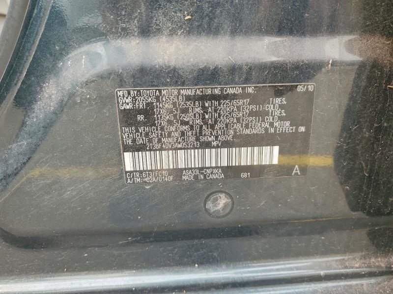Продажа на аукционе авто 2010 Toyota Rav4, vin: 2T3BF4DV3AW053213, номер лота: 61226526