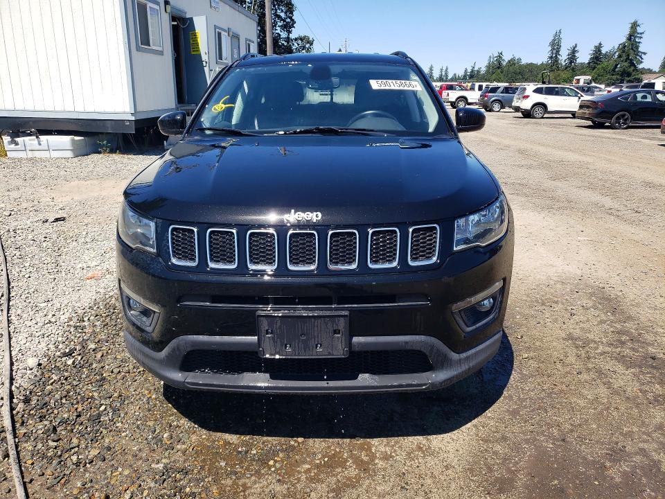 59015866 :رقم المزاد ، 3C4NJDBB3MT500249 vin ، 2021 Jeep Compass مزاد بيع