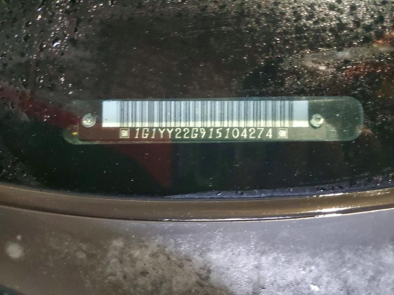 60950436 :رقم المزاد ، 1G1YY22G915104274 vin ، 2001 Chevrolet Corvette مزاد بيع