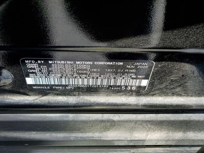 62508706 :رقم المزاد ، JA4ATWAA1TZ013162 vin ، 2026 Mitsubishi Eclipse Cross مزاد بيع