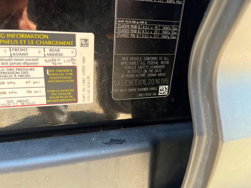Продажа на аукционе авто 2020 Land Rover Defender, vin: SALE9EEU1L2016195, номер лота: 60632496