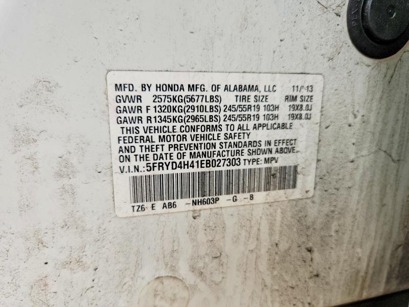 Продаж на аукціоні авто 2014 Acura Mdx, vin: 5FRYD4H41EB027303, номер лоту: 61627316
