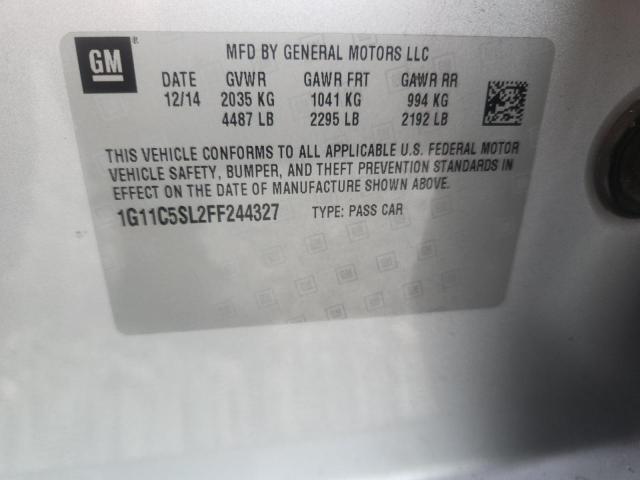 Aukcja sprzedaży 2015 Chevrolet Malibu, vin: 1G11C5SL2FF244327, numer aukcji: 61008756