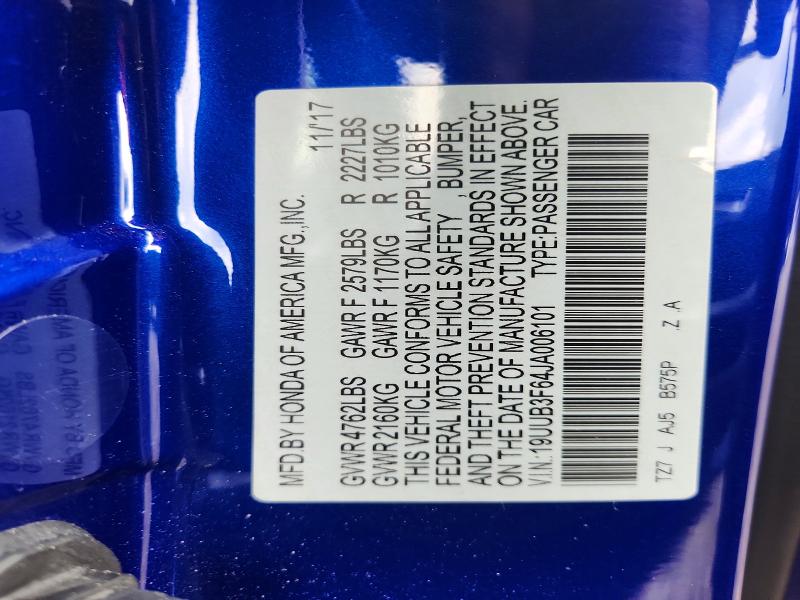 Продаж на аукціоні авто 2018 Acura Tlx, vin: 19UUB3F64JA006101, номер лоту: 62261446