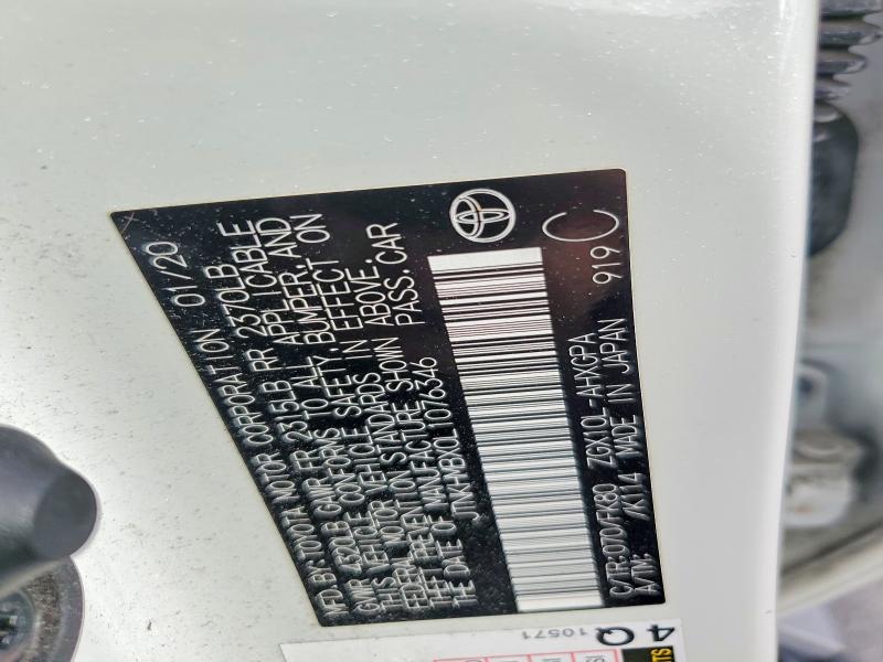 61873626 :رقم المزاد ، JTNKHMBX0L1076346 vin ، 2020 Toyota C-hr مزاد بيع