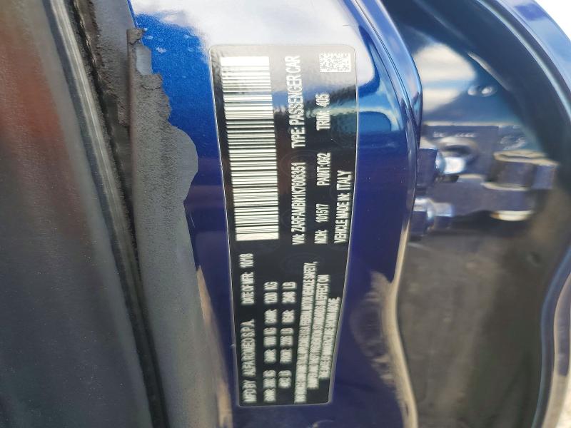 Aukcja sprzedaży 2019 Alfa Romeo Giulia, vin: ZARFAMBN1K7606351, numer aukcji: 61439636