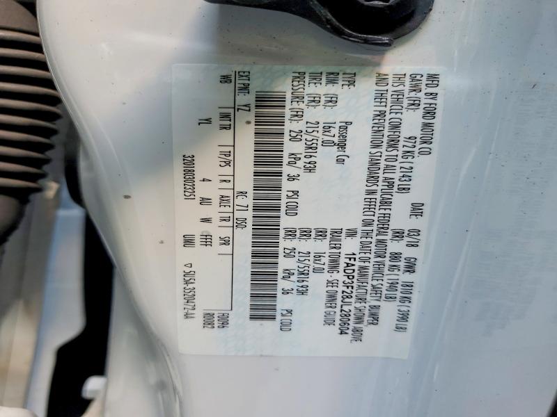 Aukcja sprzedaży 2018 Ford Focus, vin: 1FADP3F28JL280604, numer aukcji: 61926926