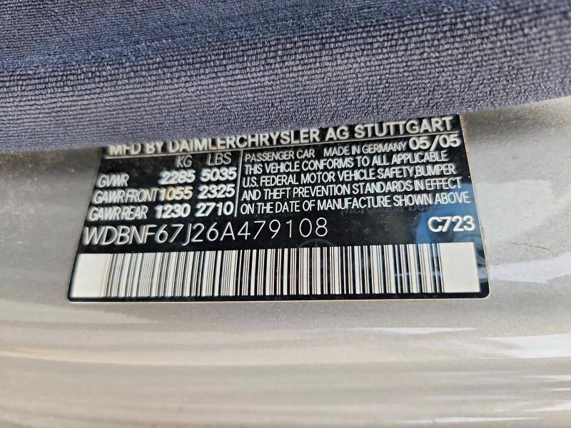 Продаж на аукціоні авто 2006 Mercedes-benz S, vin: WDBNF67J26A479108, номер лоту: 63139336