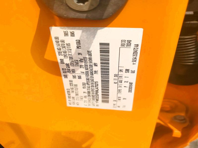 60656016 :رقم المزاد ، 1FMEE5DP6NLA70275 vin ، 2022 Ford Bronco مزاد بيع