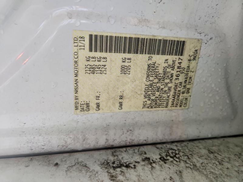 Aukcja sprzedaży 2019 Nissan Maxima, vin: 1N4AA6AV0KC361847, numer aukcji: 55940956