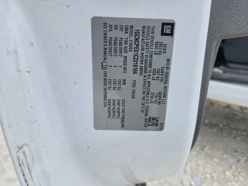 2012 Chevrolet Silverado მანქანა იყიდება აუქციონზე, vin: 1GCNCPEX1CZ218184, აუქციონის ნომერი: 61679656