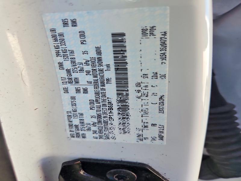 2018 Ford F150 მანქანა იყიდება აუქციონზე, vin: 1FTEW1EP1JFB55817, აუქციონის ნომერი: 61691996