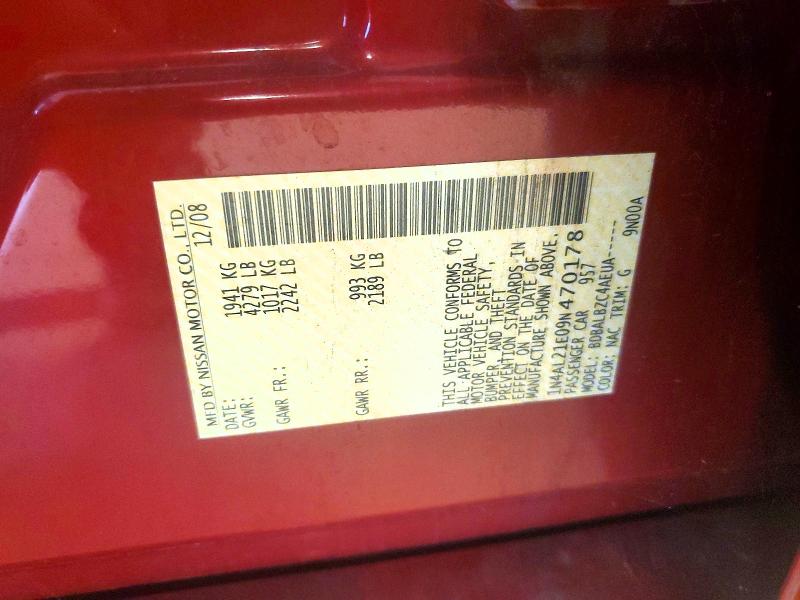 Продаж на аукціоні авто 2009 Nissan Altima, vin: 1N4AL21E09N470178, номер лоту: 63014136
