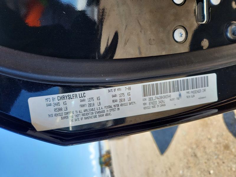 63048656 :رقم المزاد ، 2B3LJ74W38H302540 vin ، 2008 Dodge Challenger مزاد بيع