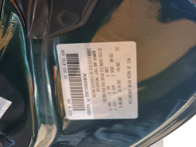 Продажа на аукционе авто 1999 Mazda Mx-5 Miata, vin: JM1NB3536X0118522, номер лота: 60077236